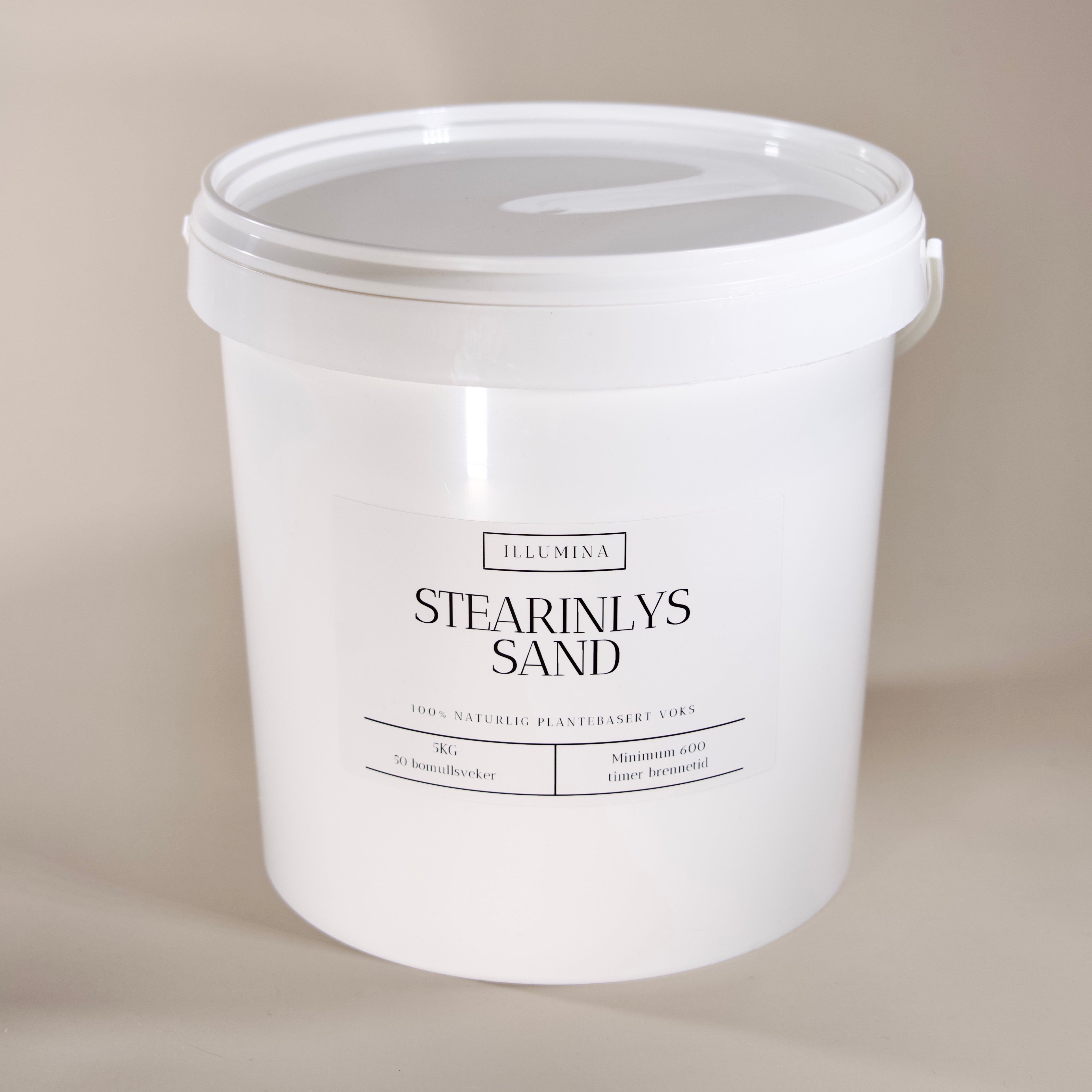 5kg Stearinlys sand + 50 veker